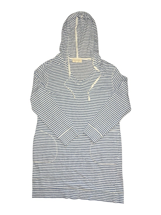 Max Studio Dresses & Skirts - MAX STUDIO Weekend Striped Long Sleeve Nautical Tunic Dress With Hood